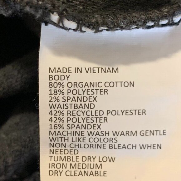 Prana Women's Elastic Waist Drawstring Knit Organic Cotton Joggers SIze S - Picture 9 of 13